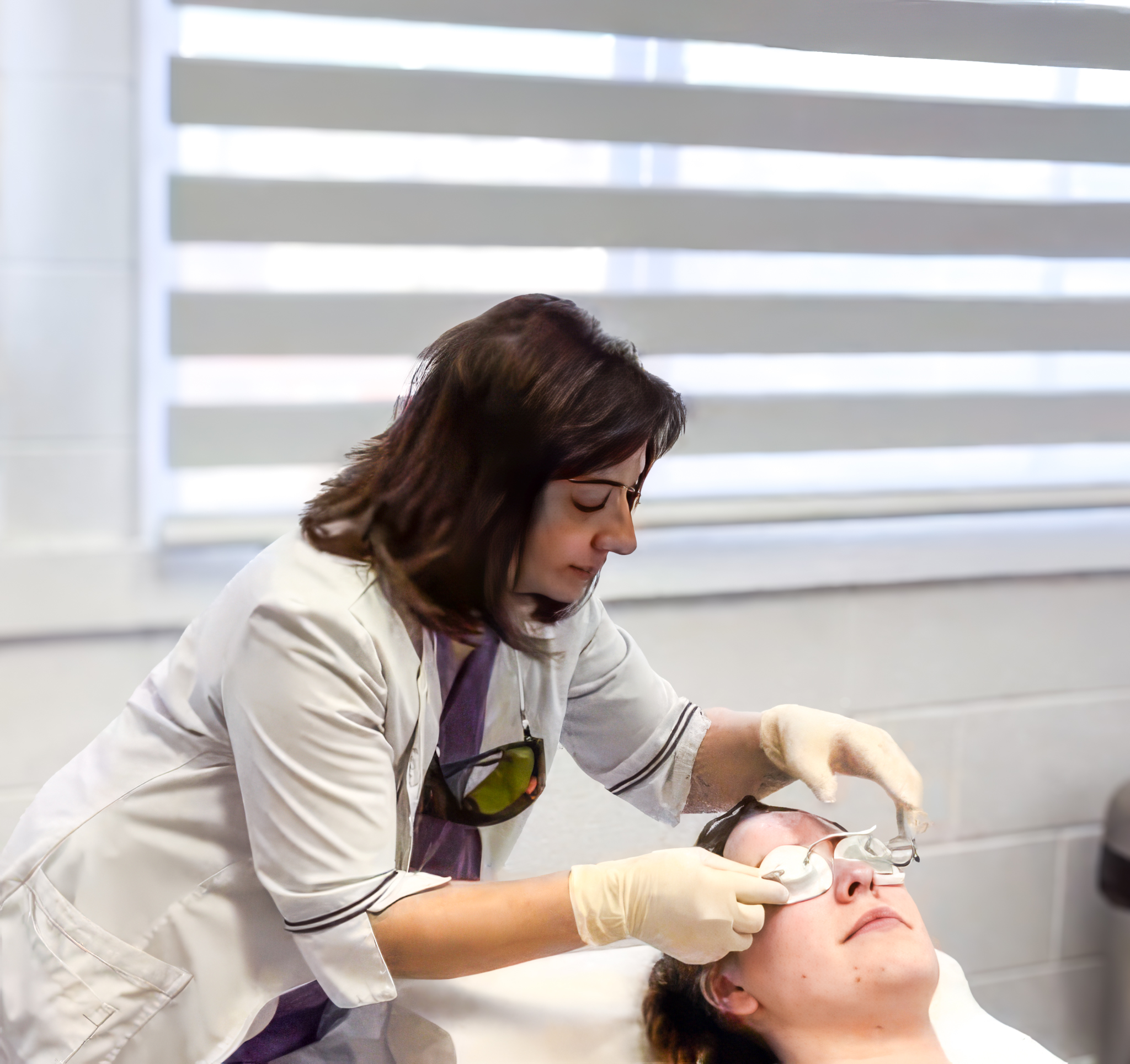 Facial laser treatment at Blissful Beauty Studio